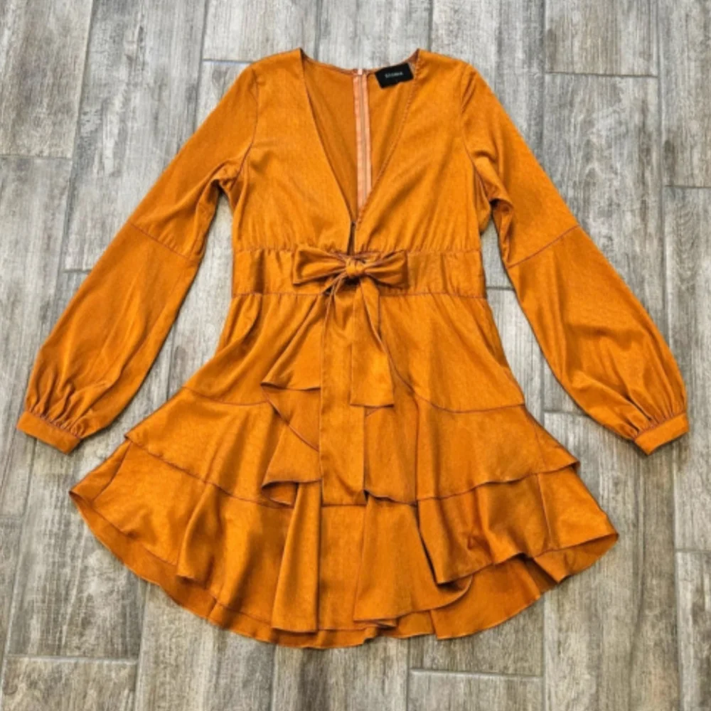 Long sleeve Ruffled Dress - Picture 2 of 3
